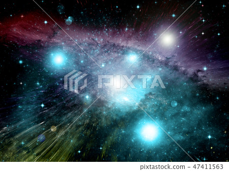 galaxy in a free space 47411563