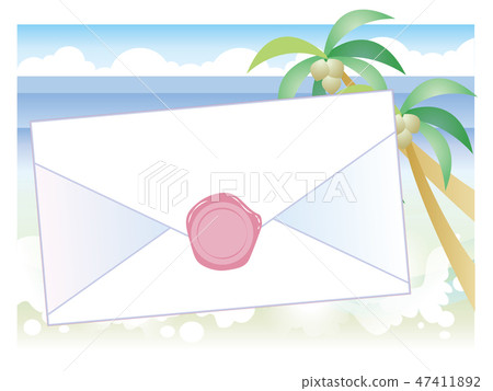 Envelopes and seals and beaches Envelopes and seals and beaches 47411892