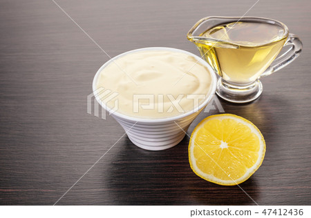 ingredients for making mayonnaise 47412436