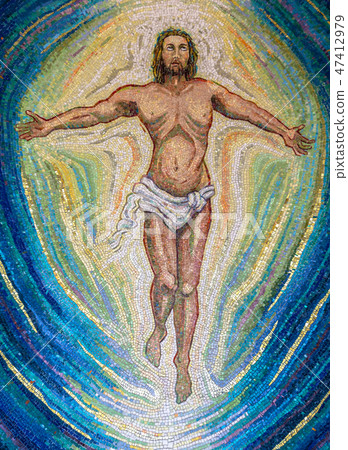 Religious mosaic of Jesus Christ Religious mosaic of Jesus Christ 47412979