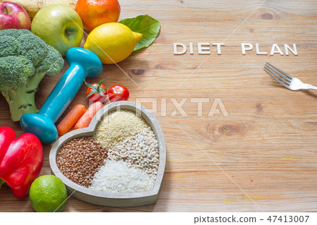 Diet plan and healthy lifestyle concept Diet plan and healthy lifestyle concept 47413007