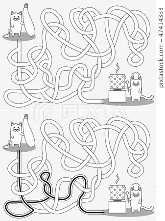Little cat maze 47414333