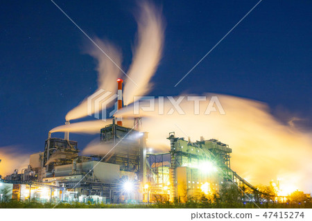 Factory night view Factory night view 47415274