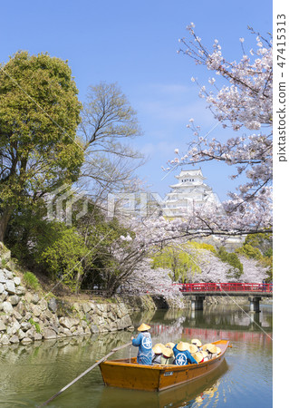 Himeji Castle Spring Oakura Japanese Wagon 47415313