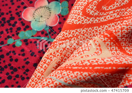 Old cloth, cute antique kimono, silk, Taisho Romant, Japanese material Old cloth, cute antique kimono, silk, Taisho Romant, Japanese material 47415709
