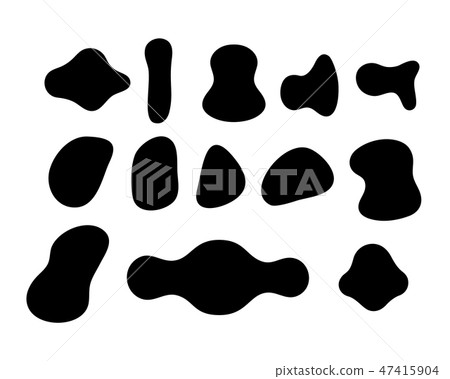 Set of liquid geometric fluent shapes and blobs. Set of liquid geometric fluent shapes and blobs. 47415904