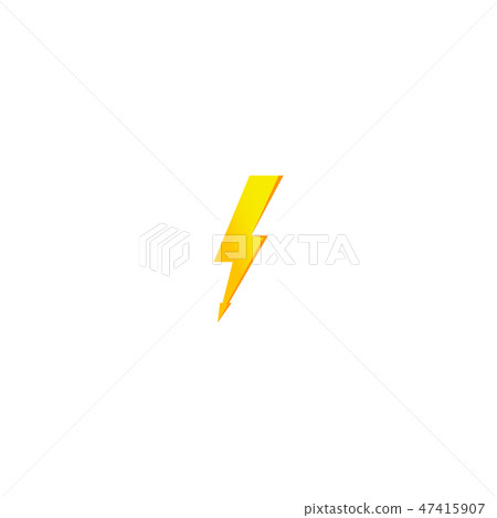 Flash and thunder bolt icon. Flash and thunder bolt icon. 47415907