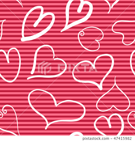 Abstract seamless pattern with hearts Abstract seamless pattern with hearts 47415982