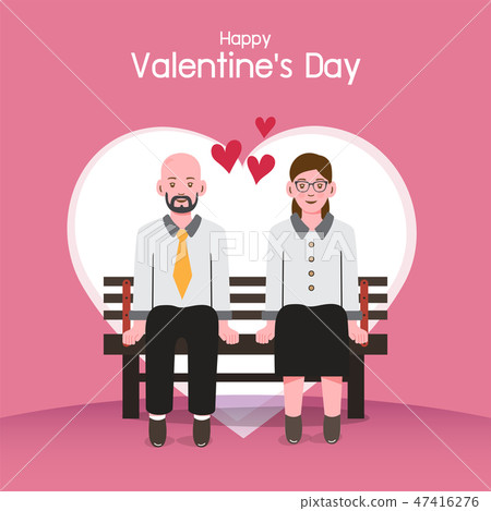Valentine's day background, couples in love 47416276