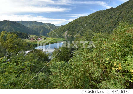 日本島根縣美鄉町新木的美麗風景 日本島根縣美鄉町新木的美麗風景 47416371