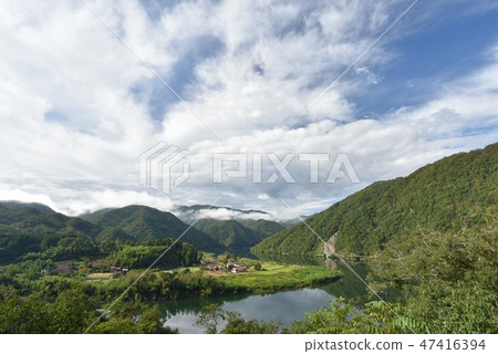 日本島根縣美鄉町新木的美麗風景 日本島根縣美鄉町新木的美麗風景 47416394