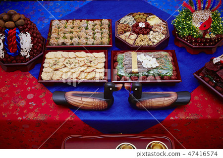 韓國婚禮訂婚儀式傳統糖果 47416574