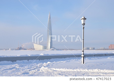 Skyscraper in St.Petersburg at winter day. 47417023