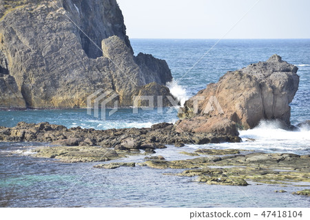 [兵庫縣霞海岸]今浦市的青蛙島 47418104