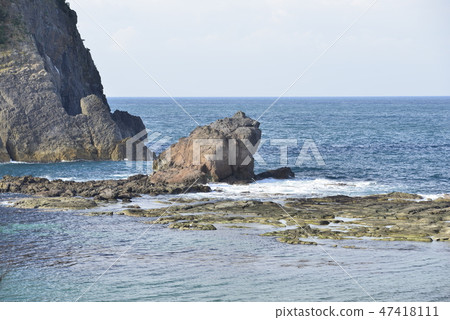 [兵庫縣霞海岸]今浦市的青蛙島 47418111