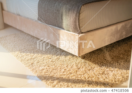 Synthetic carpet on the laminate in the home 47418506