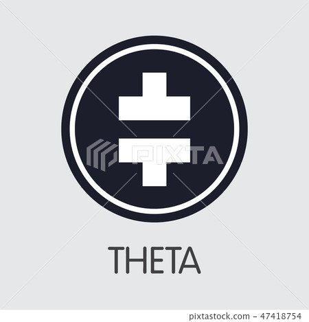 THETA - Theta. The Icon of Crypto Coins or Market Emblem. THETA - Theta. The Icon of Crypto Coins or Market Emblem. 47418754