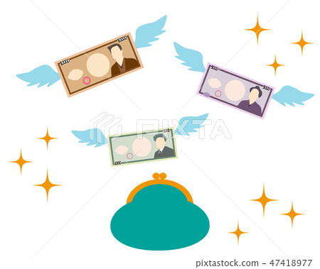 1000日元5000日元10000日元紙幣錢包 47418977