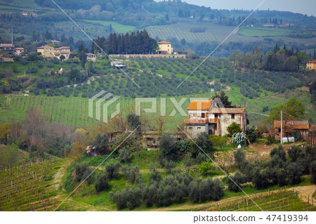 Typical Tuscanian landscape 47419394