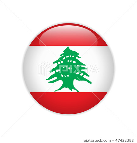 Lebanon flag on button Lebanon flag on button 47422398