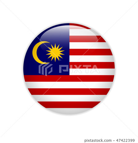 Malaysia flag on button Malaysia flag on button 47422399