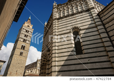 Pistoia Tuscany Italy - Baptistery and Cathedral . Pistoia Tuscany Italy - Baptistery and Cathedral . 47422784