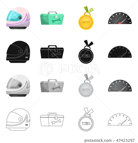 Vector design of car and rally symbol. Collection of car and race vector icon for stock. Vector design of car and rally symbol. Collection of car and race vector icon for stock. 47423297