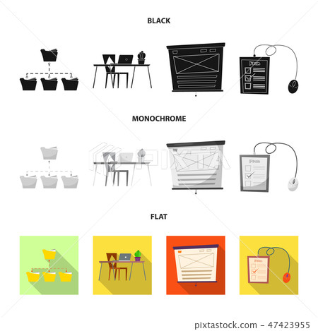 Vector design of education and learning logo. Collection of education and school vector icon for Vector design of education and learning logo. Collection of education and school vector icon for 47423955