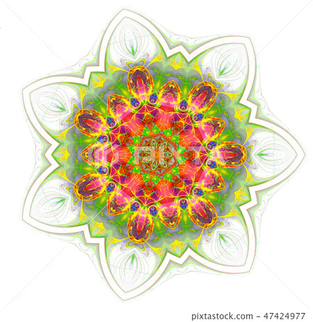 abstract futuristic colorful pattern isolated 47424977