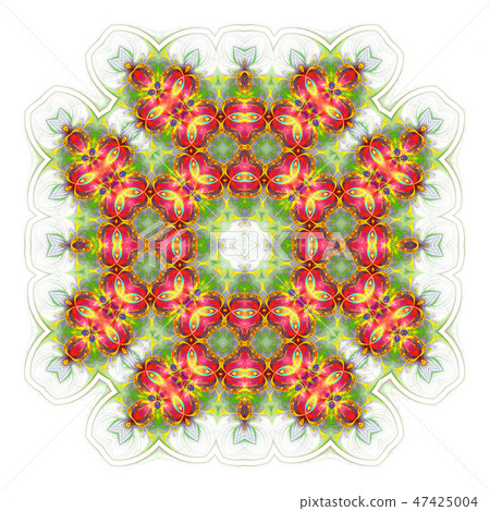 green red geometric ornament tiles isolated green red geometric ornament tiles isolated 47425004
