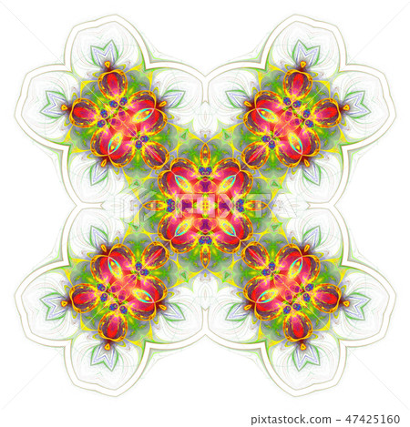 green red geometric ornament tiles isolated green red geometric ornament tiles isolated 47425160