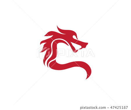 Dragon logo icon vector-插圖素材 [47425187] - PIXTA圖庫