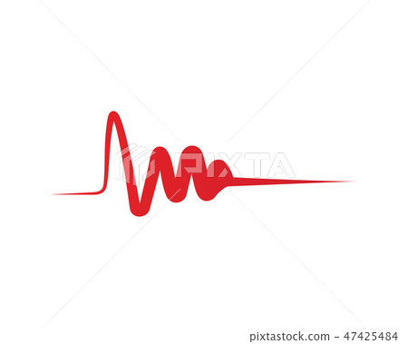 Heart beat hospital line logo vectors - Stock Illustration [47425484 ...