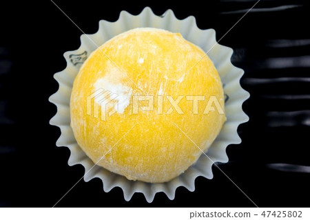 Japanese sweets yellow manju 47425802