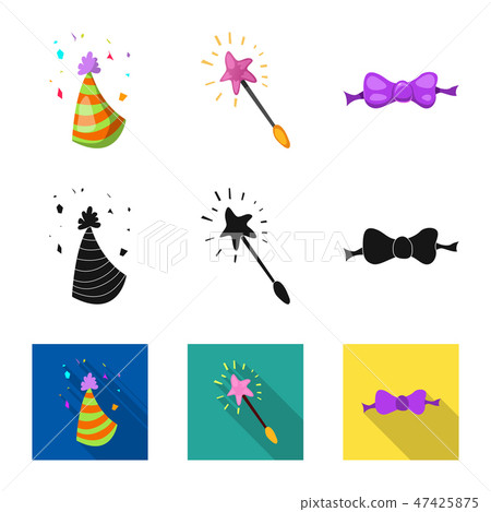 Vector illustration of party and birthday symbol. Set of party and celebration vector icon for stock Vector illustration of party and birthday symbol. Set of party and celebration vector icon for stock 47425875