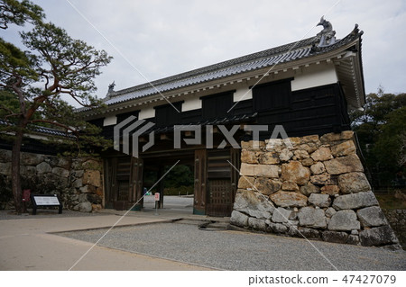 Kaneda castle's gate 47427079
