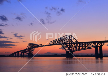 [東京]東京門大橋的夜景 47428351