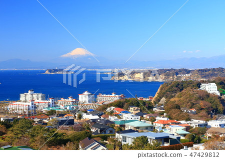 Fuji and Enoshima and Zushi marina Fuji and Enoshima and Zushi marina 47429812
