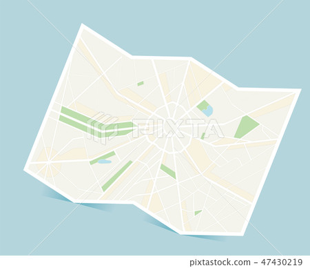 Radial map illustration: Expanded map vector data - Stock Illustration ...