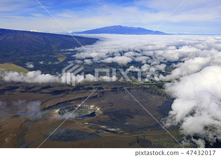 Island of Hawaii / Kilauea Volcano, Volcano, Aerial photograph 47432017