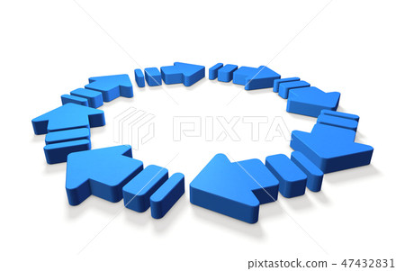 代表循環的抽象3DCG 47432831