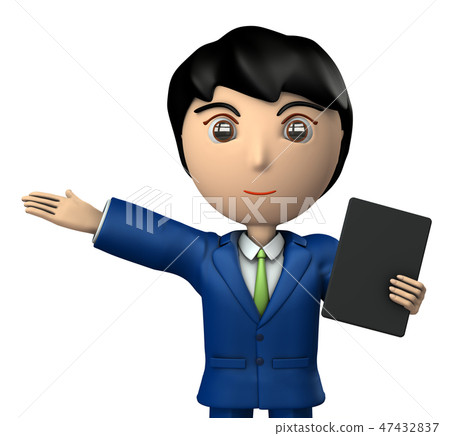 A young man during the presentation - Stock Illustration [47432837] - PIXTA