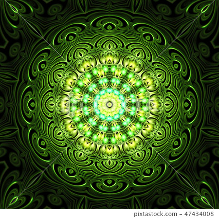 abstract fractal futuristic green pattern abstract fractal futuristic green pattern 47434008