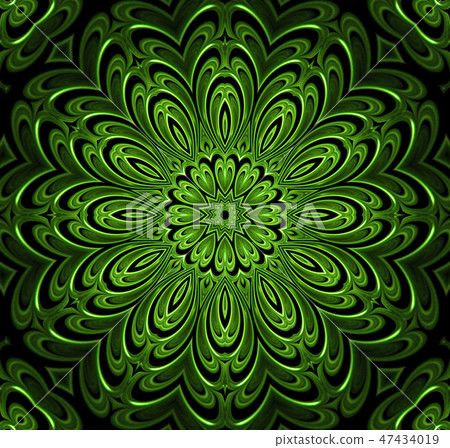 abstract fractal futuristic green pattern abstract fractal futuristic green pattern 47434019