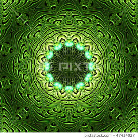 abstract fractal futuristic green pattern abstract fractal futuristic green pattern 47434027
