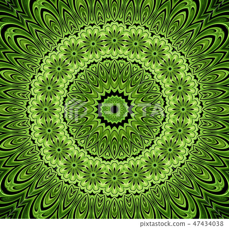 abstract fractal futuristic green pattern 47434038