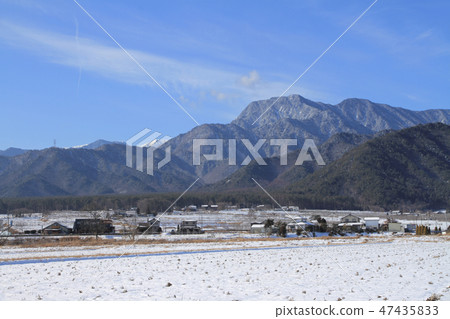 Azumino winter farm village Azumino winter farm village 47435833