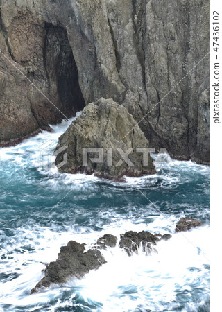 [Hyogo Prefecture Kasumi Coast] Imagoura/Ohiki's Nose Winter rough seas 47436102