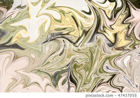 Liquify Abstract Pattern With Green, Black Liquify Abstract Pattern With Green, Black 47437058