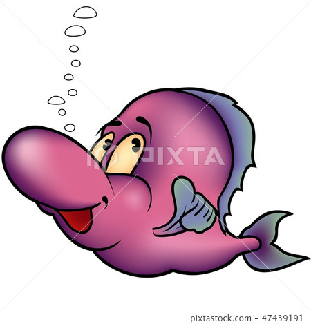 Purple Cheerful Fish Purple Cheerful Fish 47439191